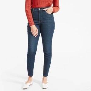 Everlane High Rise Ankle Denim Skinny Jeans Medium Wash Womens Size 27